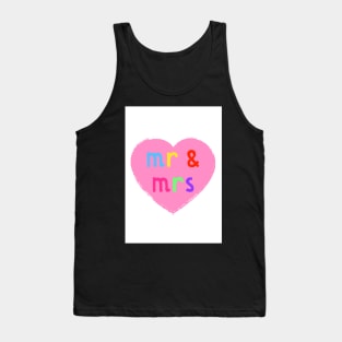 Mr & Mrs ( rainbow colours version ) Tank Top